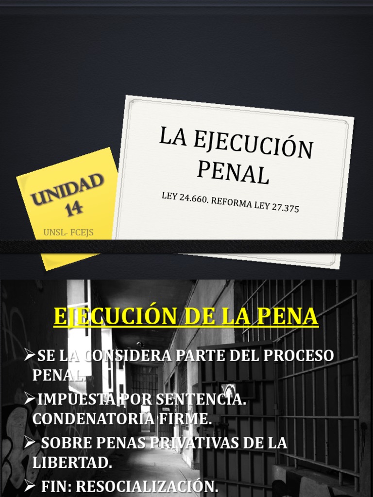 Ejecución de la Pena y Ley 24.660 | PDF | Pena capital | Prisión