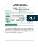 Eng Acril Acid R&D Project Plan