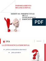 Comportamiento Organizacional: Sesión 03: Perspectivas de La Inteligencia Emocional