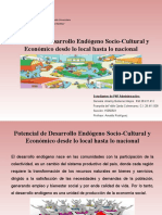 Potencial de Desarrollo Endógeno Socio-Cultural y Económico Desde Lo Local Hasta Lo Nacional