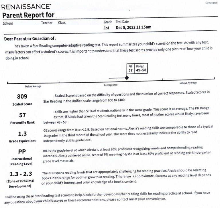 Parent Report | PDF
