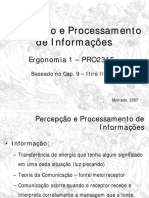 Percep Ç Ão e Processamento de Informa Ç Ões