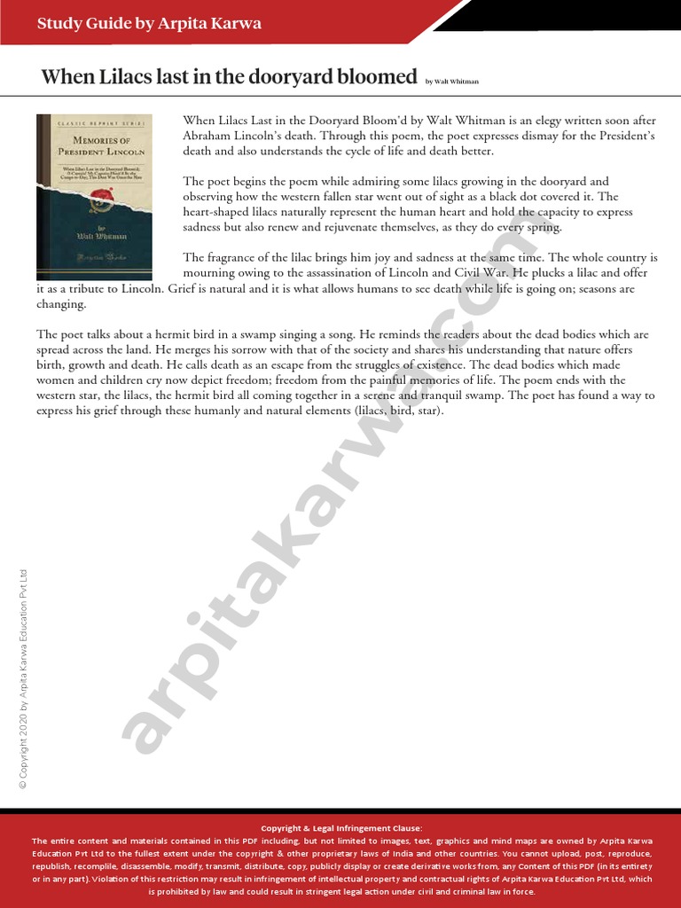 075 When Lilacs Last in The Dooryard Bloomed PDF Monopoly