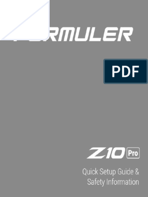 User manual Formuler Z11 Pro (English - 32 pages)
