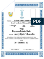 Diploma de Sexto Grado El Eden 2022