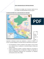 Configuración y Organización Del Territorio Peruano