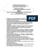 Academia de Studii Economice: Disciplina de Studiu CONTABILITATE Este Obligatorie