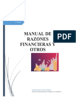 Razones financieras para evaluar la situación financiera de empresas