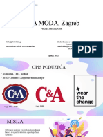 C&A MODA, Zagreb: Projektni Zadatak