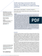 Health Technology Assessment 2025 and Beyond: Lifecycle Approaches To Promote Engagement and Efficiency in Health Technology Assessment