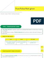 Reading - True - False - Not Given - IELTS Pro