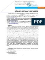 Comparative Analysis of The Chemical Compositions of Afghani Ghori and Various Pakistani Cement Brands Used in Afghanistan