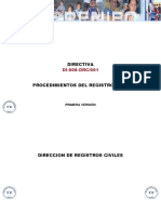 Procedimientos del Registro Civil DI-008-DRC/001