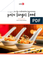 Salgados japoneses finger food