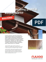 Stogo Pakalimų Profiliai Ruukki Soffit: Naujiena!