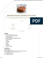 Entremets Chocolat, Noisette Et Fève Tonka - Les Pâtisseries D'aurélien