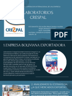 Estrategias en La Exportación Empresa Crespal Bolivia