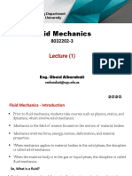 Fluid Mechanics: Lecture