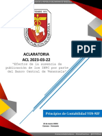 Aclaratoria Inpc - BCV 2023-03-22