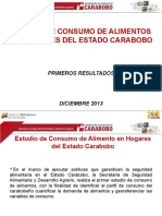 Estudio de Consumo de Alimentos en Hogares Del Estado Carabobo