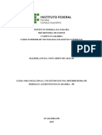 Clima Organizacional Um Estudo em Uma Distribuidora de Bebidas e Alimentos em Guarabira PB Halberlane Da Costa Brito de Araújo