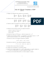 Primera Guia de C Alculo Complejo y EDP: Universidad Del B IO-B Io, Chile
