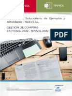 Unidad 9 - Solucionario de Ejemplos y Actividades - NUEVE S.L. Gestión de Compras FACTUSOL 2022 - TPVSOL 2022