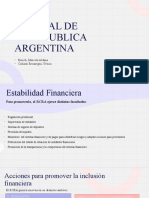 BCRA promueve estabilidad e inclusión financiera