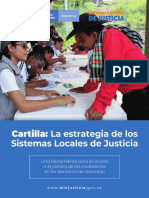 Cartilla La Estrategia de Los Sistemas Locales de Justicia