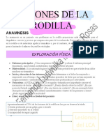 Lesiones de La Rodilla