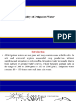 Quality of Irrigation Water
