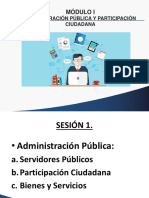 Módulo I: Administración Pública Y Participación Ciudadana