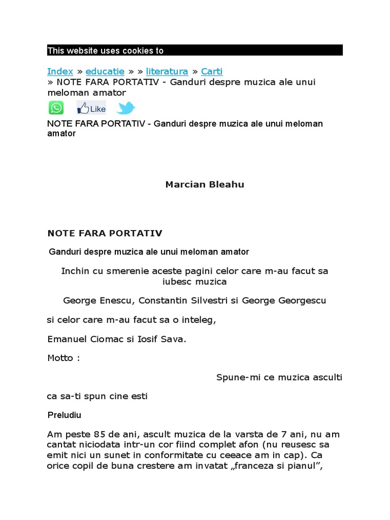 Index Educatie Literatura Carti: This Website Uses Cookies To | PDF