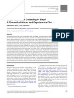 Which Clients Are Deserving of Help? A Theoretical Model and Experimental Test