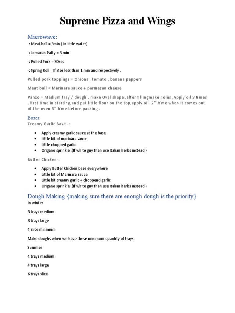 Supreme Pizza and Wings (Dev) PDF Pizza Credit Card