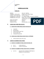 Curriculum Vitae I.: Comando General Del Ejército División Mecanizada 1 Bolivia