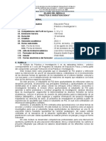 Silabo Práctica e Investigación Ii Educ. Física Ii