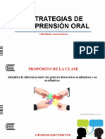 Estrategias de Comprensión Oral: Habilidades Comunicativas