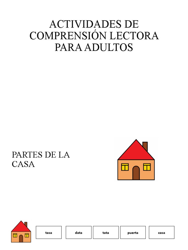 Actividades Decomprensi n Lectora Para Adultos PDF Pantalones 