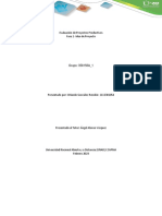 Evaluación de Proyectos Productivos Fase 1-Idea de Proyecto