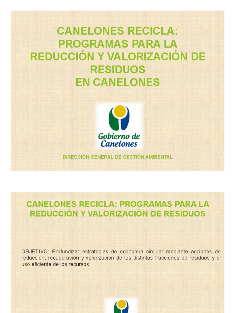 2 Intendencia de Canelones PDF Residuos Reciclaje