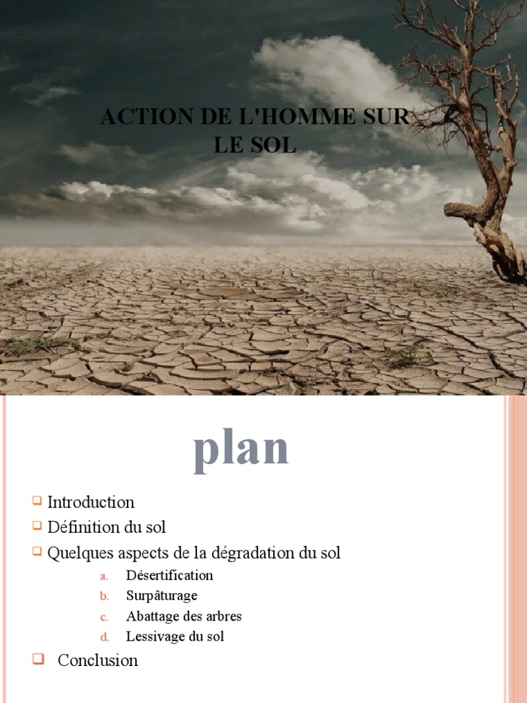 Impact de l'Homme sur le Sol | PDF | Sol (pédologie) | Environnement ...