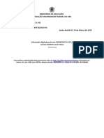 Ministério Da Educação Fundação Universidade Federal Do Abc: (Assinado Digitalmente em 03/04/2023 14:35)