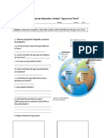 Guía de Ciencias Naturales Distribución de Agua