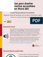 Pautas para Diseñar Documentos Accesibles en Word 365: Unidad Responsable de Accesibilidad