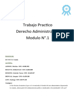 Trabajo Practico Derecho Administrativo Modulo N°.1: Profesor