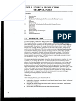 Unit 3 Energy Production Technologies: Structure