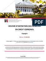 Devoir D'Entretien Des Mineurs en Droit Espagnol: Espagne