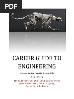 Career Guide To Engineering 2 Mechanical Engineering Electronics
