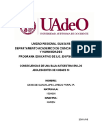 Unidad Regional Guasave Departamento Academico de Ciencias Sociales Y Humanidades Programa Educativo de Lic. en Psicología